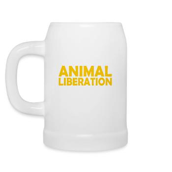 Animal liberation - Beer Mug - white - Left