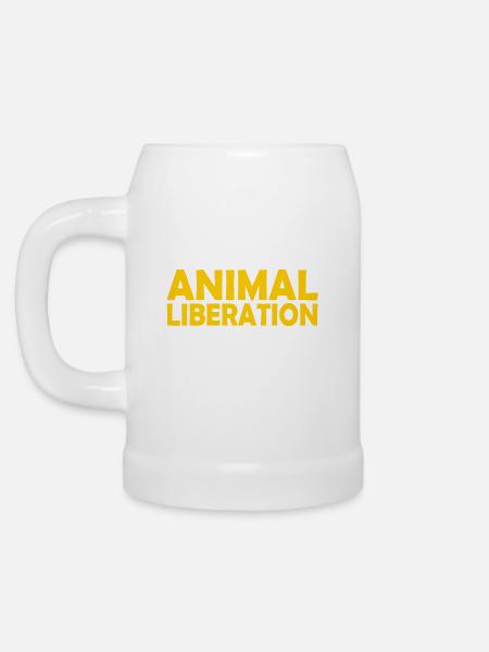 Animal liberation - Bierkrug - Weiß