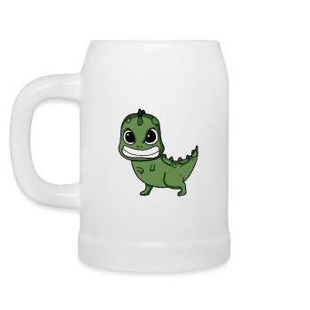 Bébé dinosaure cadeau - Chope en céramique - blanc - Gauche