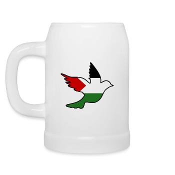 palestina - Beer Mug - white - Left