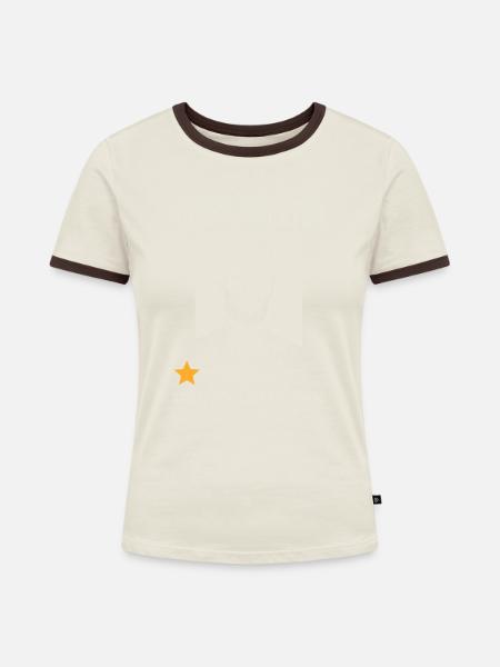 Theater Schrecklich Würde Nicht Empfehlen - Frauen Kontrast-T-Shirt - Off-White/Dunkelbraun