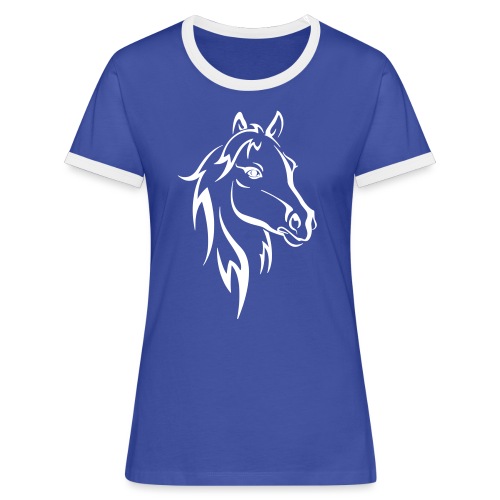 Vorschau: Horse - Frauen Kontrast-T-Shirt