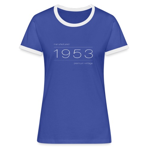 Jahrgang 53, 70. Geburtstag, Jubiläum Hochzeitstag - Frauen Kontrast-T-Shirt