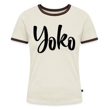 Nom - Yoko - T-shirt contrasté Femme - bleu/blanc - Devant