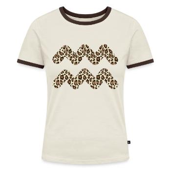Sternzeichen Wassermann - Frauen Kontrast-T-Shirt - Blau/Weiß - Vorne