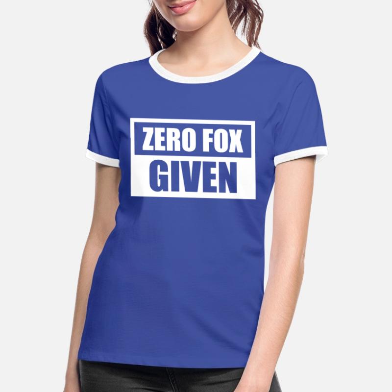 Zero Fox Given Frauen Kontrast-T-Shirt