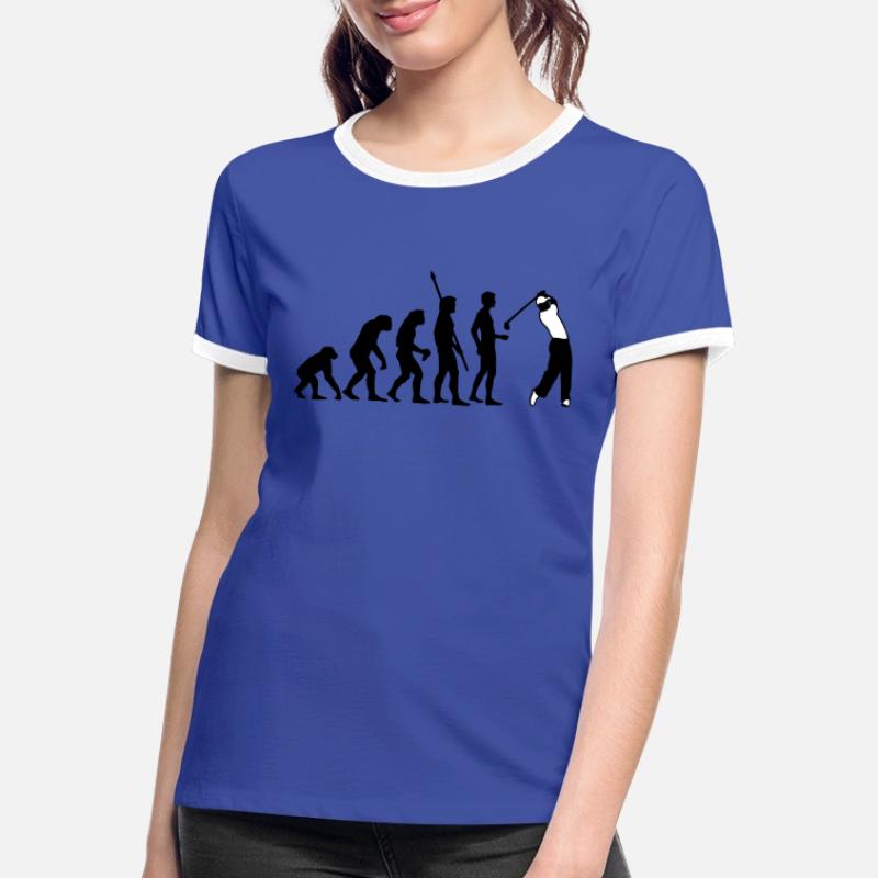 evolution_golf_b_2c Women's Ringer T-Shirt