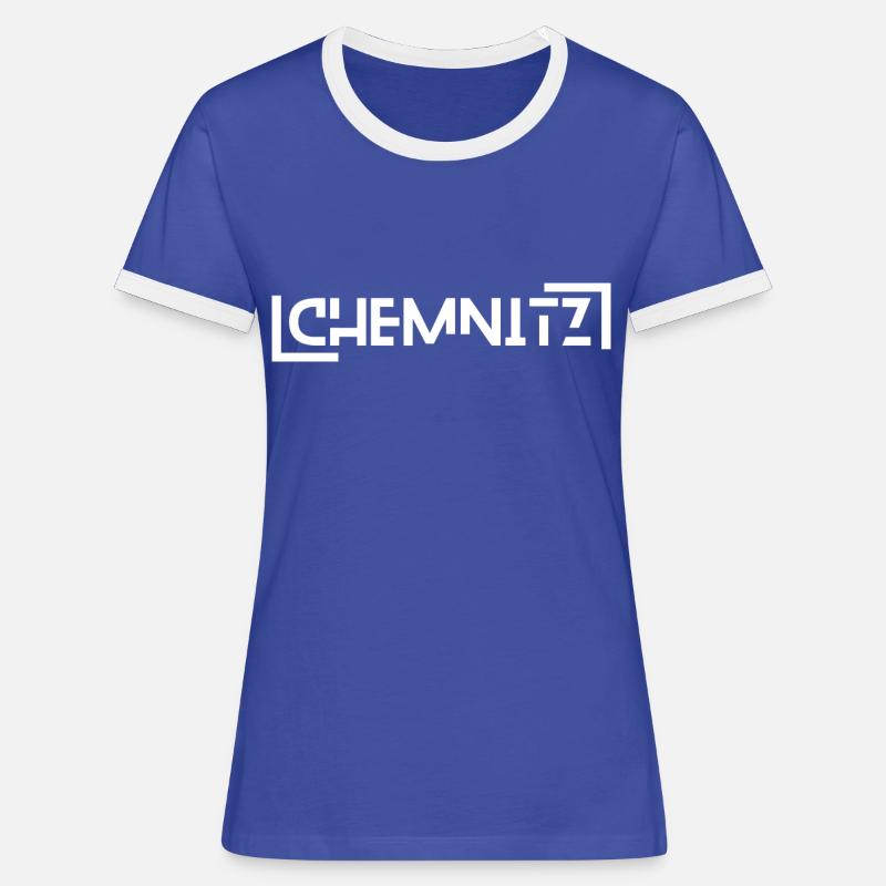 Chemnitz - Women's Ringer T-Shirt - blue/white