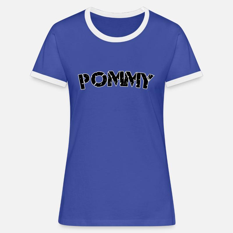 Immigrant - Women's Ringer T-Shirt - blue/white