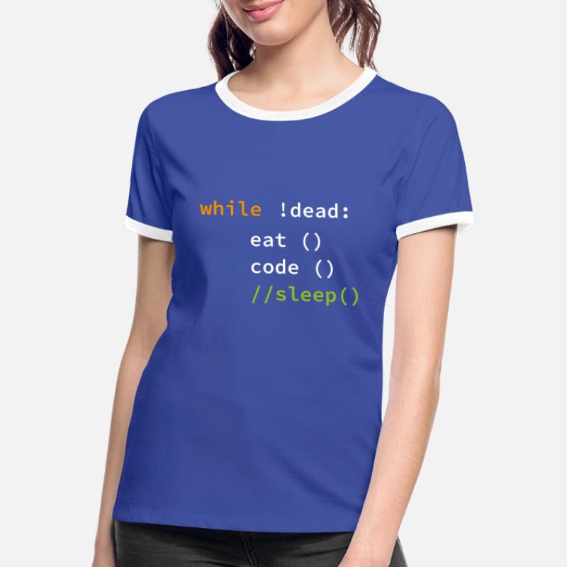 Funny Coding Programmer Gift Women's Ringer T-Shirt