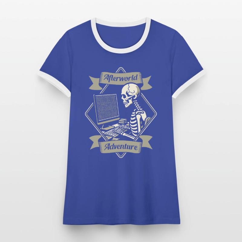 Entwickler Coder Programmierer Frauen Kontrast-T-Shirt