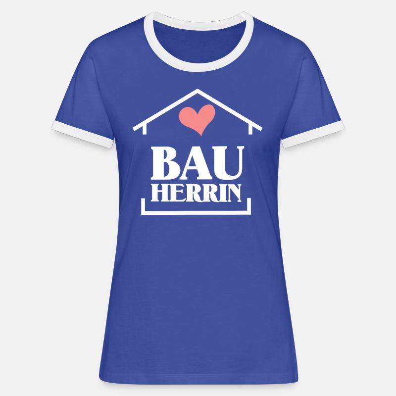 Client - The plan - Women's Ringer T-Shirt - blue/white