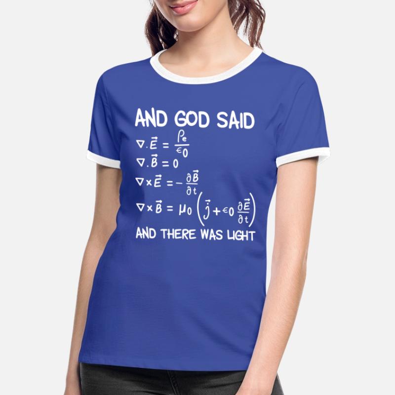 Maxwell equations physics gift electronics engineer Women's Ringer T-Shirt