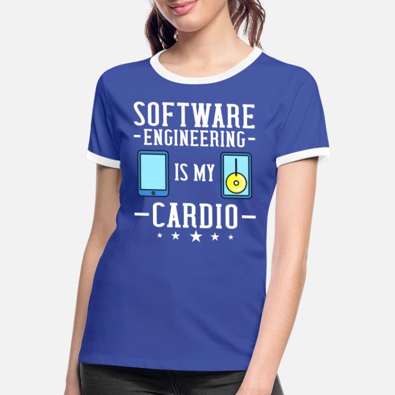 Software Engineering Softwaretechnik Ingenieur Frauen Kontrast-T-Shirt