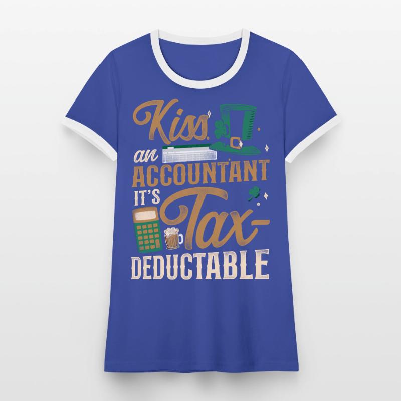 Comptable Comptable Comptable Comptabilité T-shirt contrasté Femme