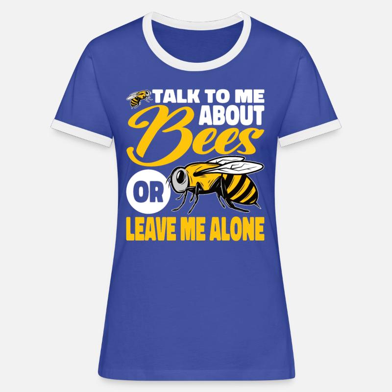 beekeeper beekeeper bees honey bee beekeeping - Women's Ringer T-Shirt - blue/white