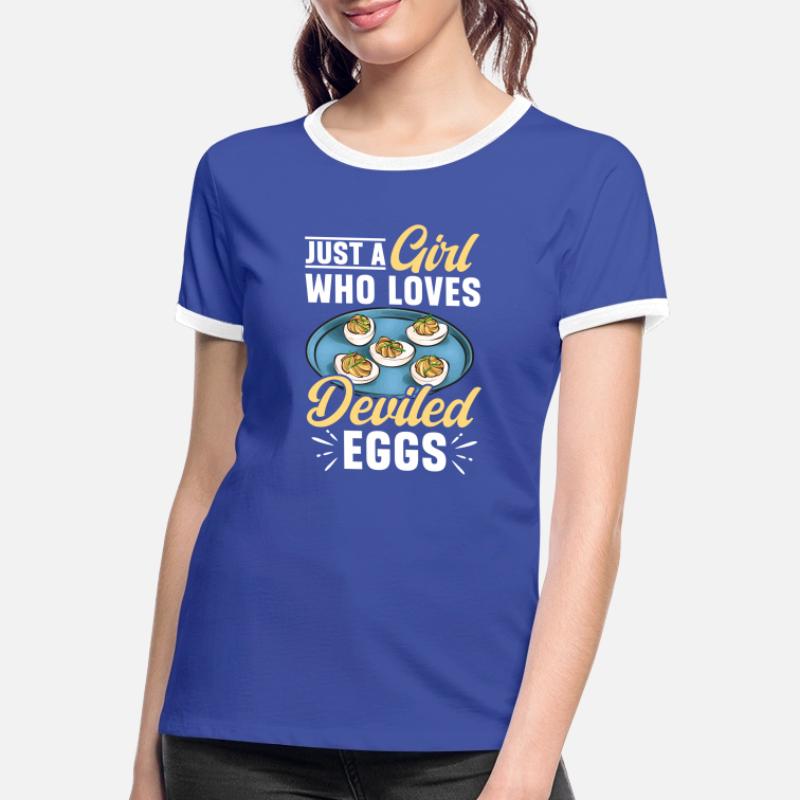 Stuffed Eggs Deviled Eggs Women's Ringer T-Shirt