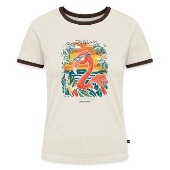 Chillout Vibes Design : décontracté et élégant - T-shirt contrasté Femme - bleu/blanc - Devant
