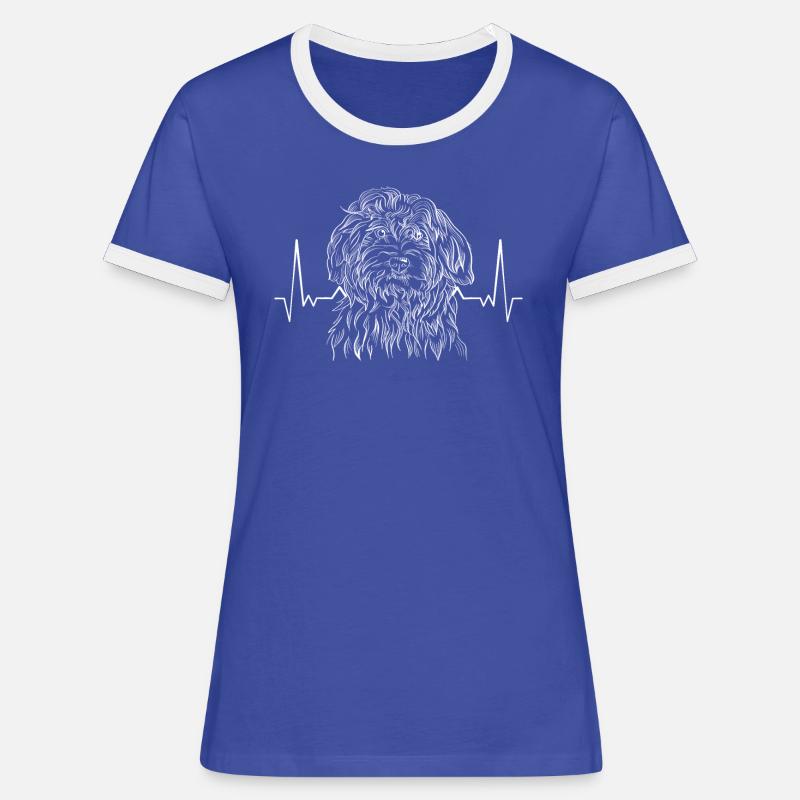 Havanese Havanese - Women's Ringer T-Shirt - blue/white