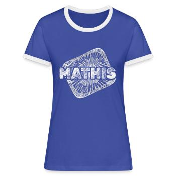 Sternenstaub Mathis - Frauen Kontrast-T-Shirt - Blau/Weiß - Vorne