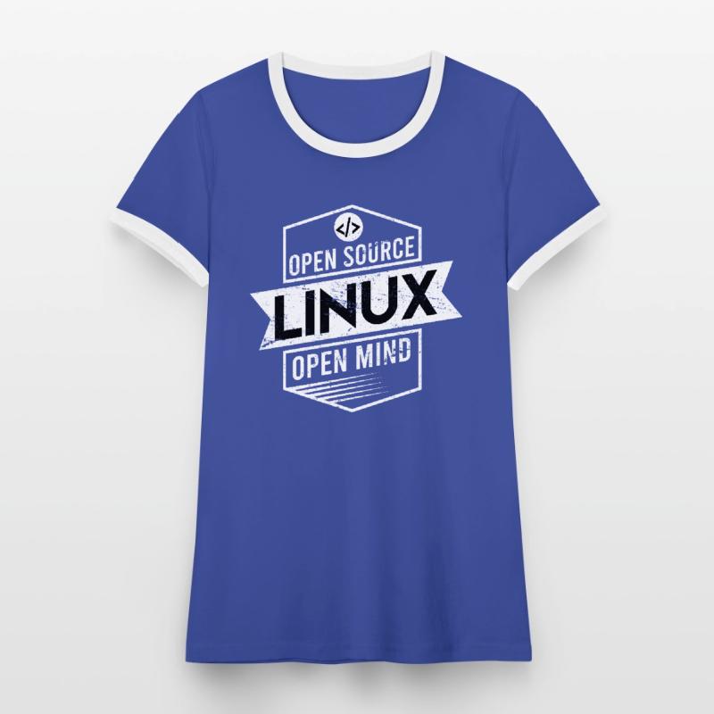 Programmers Linux Gift Open Source Women's Ringer T-Shirt