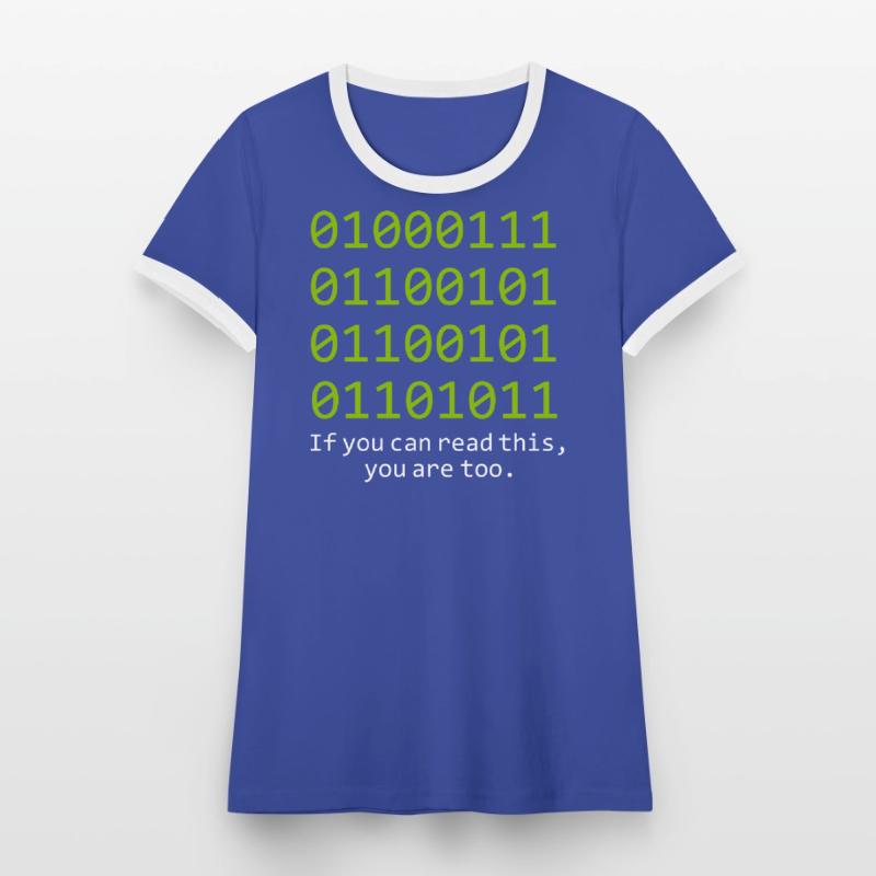 Debugging Programmierer Informatik Computer Nerd Frauen Kontrast-T-Shirt