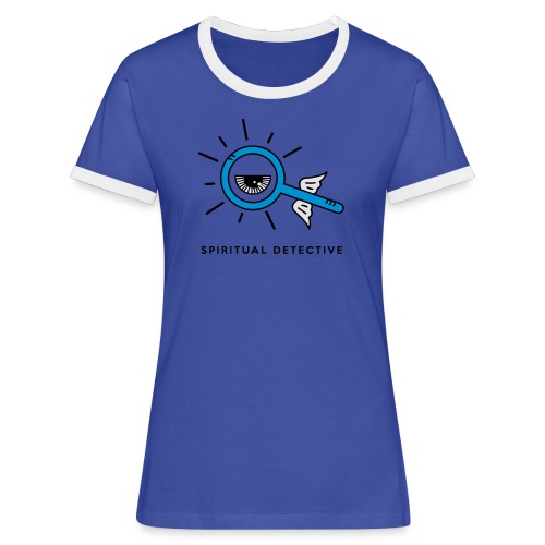 Bolsa Spiritual detective azul - Camiseta contraste mujer