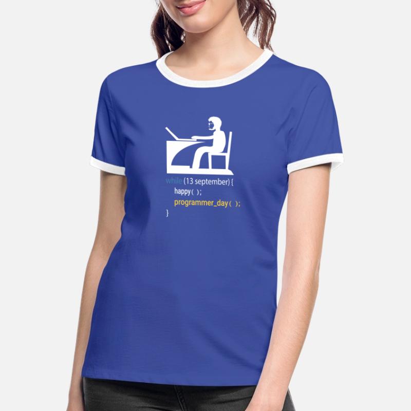 Softwareentwickler Programmierer Geschenk Frauen Kontrast-T-Shirt