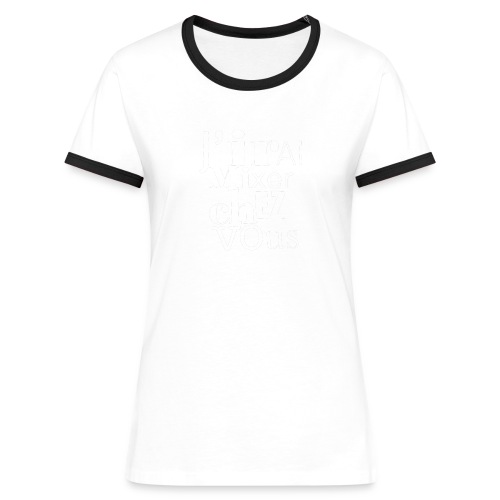 logo-jirai-blanc - T-shirt contrasté Femme
