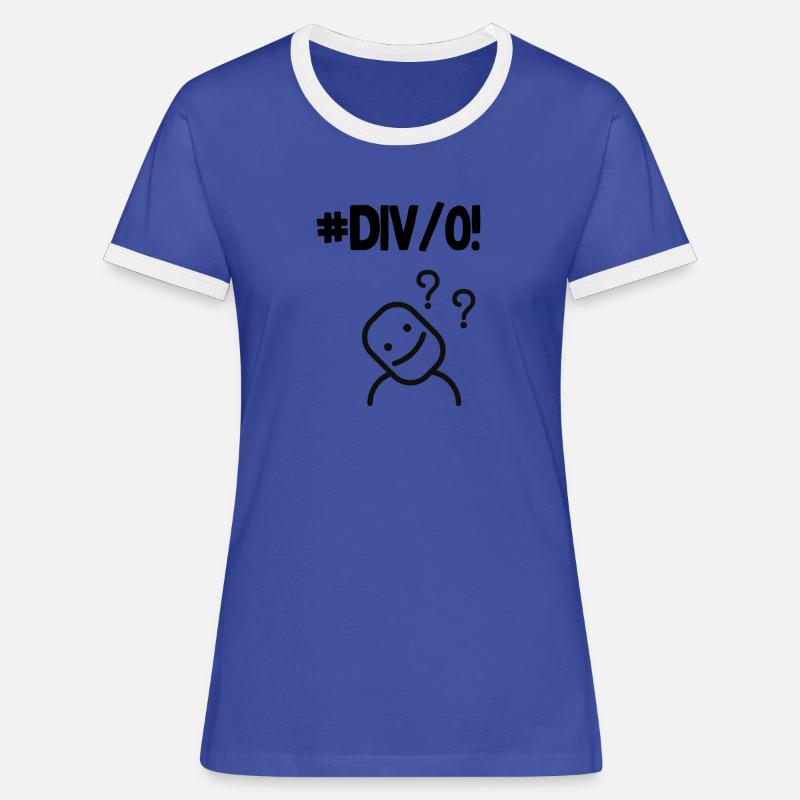 #DIV/0! Excel Error - Women's Ringer T-Shirt - blue/white
