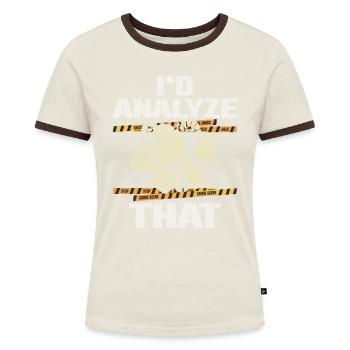 Lustig Forensischer Wissenschaftler Wissenschaft - Frauen Kontrast-T-Shirt - Blau/Weiß - Vorne