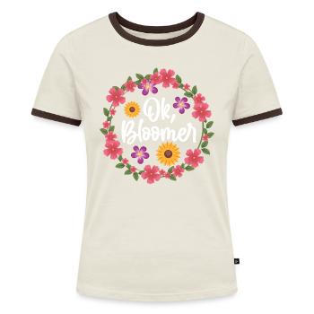 Fun Houseplant Nursery - Women's Ringer T-Shirt - blue/white - Front