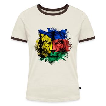 Nouvelle Calédonie - T-shirt contrasté Femme - bleu/blanc - Devant