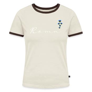 Roma - Women's Ringer T-Shirt - blue/white - Front