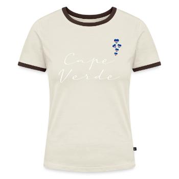 Cap Vert - T-shirt contrasté Femme - bleu/blanc - Devant