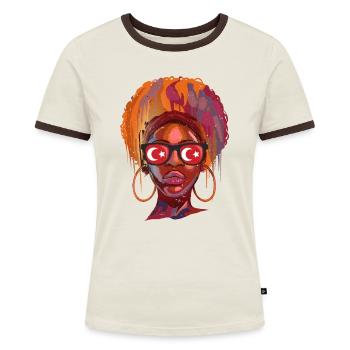 Empire ottoman - T-shirt contrasté Femme - bleu/blanc - Devant