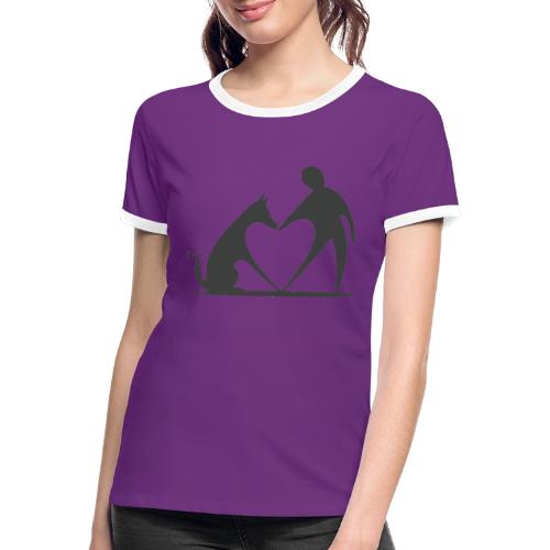 Love Dogs - Frauen Kontrast-T-Shirt