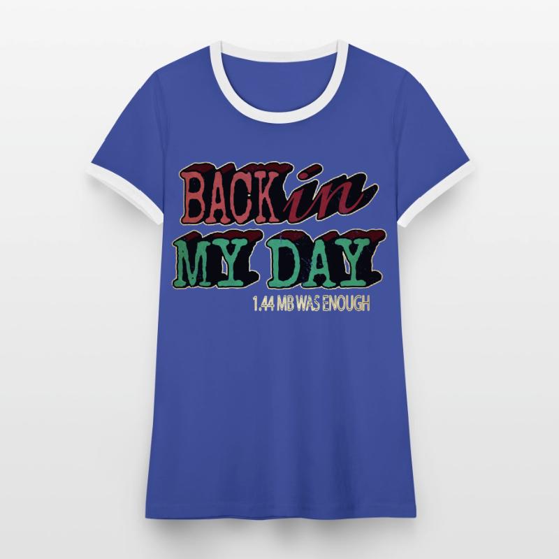 computer bday fullstack developer programming Frauen Kontrast-T-Shirt