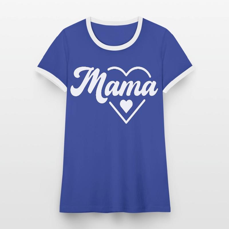 Mama Motiv | Muttertags- oder Geburtstagsgeschenk Frauen Kontrast-T-Shirt