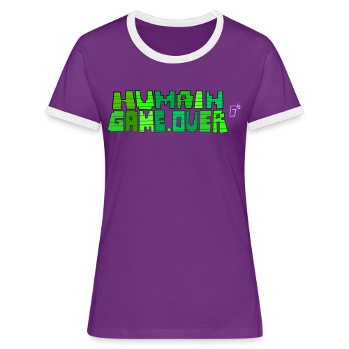 Humain Game Over Titre - T-shirt contrasté Femme