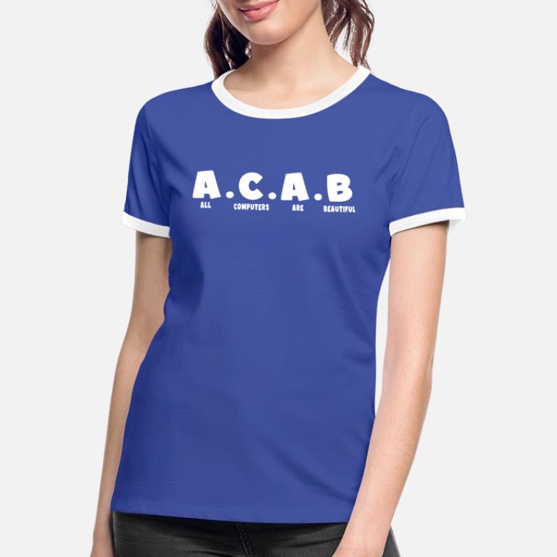 nerd coder iq server download data Frauen Kontrast-T-Shirt