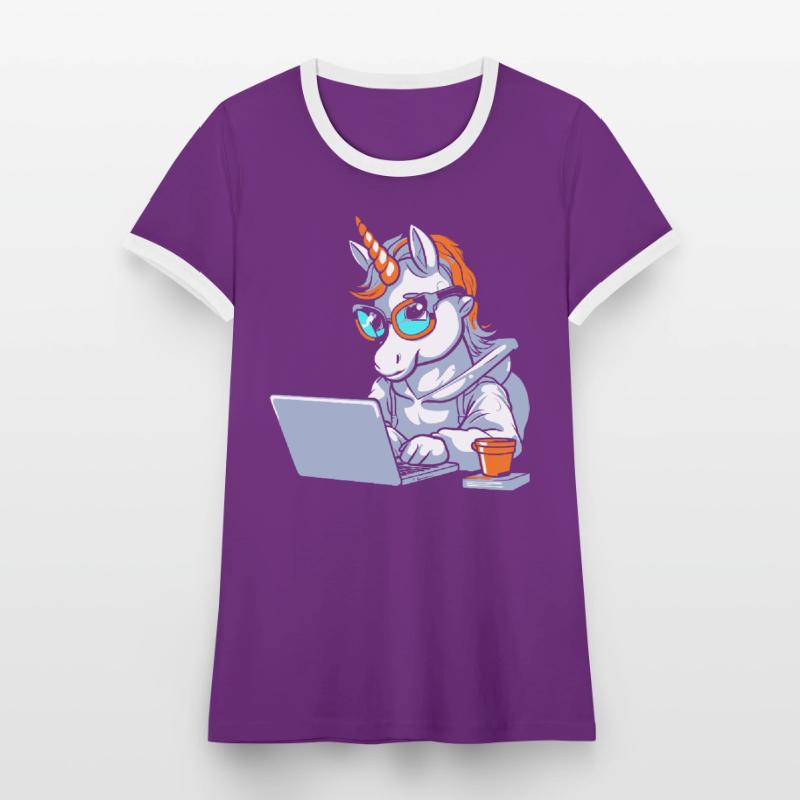 Developer, Coder, Programmer, Coffee Women's Ringer T-Shirt