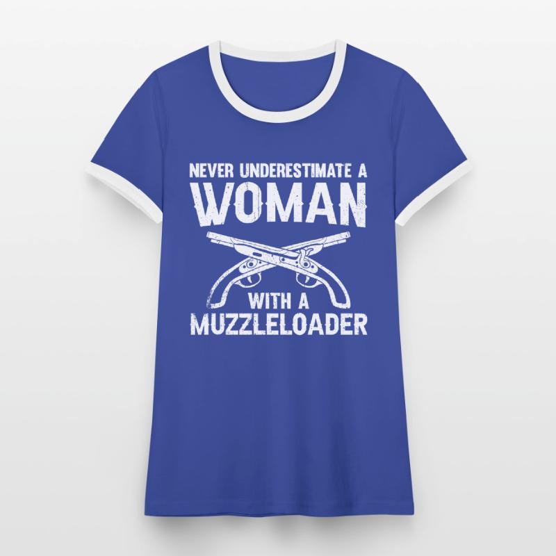 Vorderlader Muzzleloader Muzzle Loading Frauen Kontrast-T-Shirt