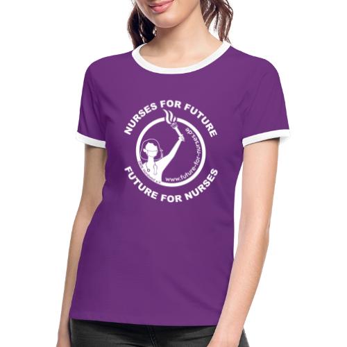 NURSES FOR FUTURE : FUTURE FOR NURSES (weiß) - Frauen Kontrast-T-Shirt