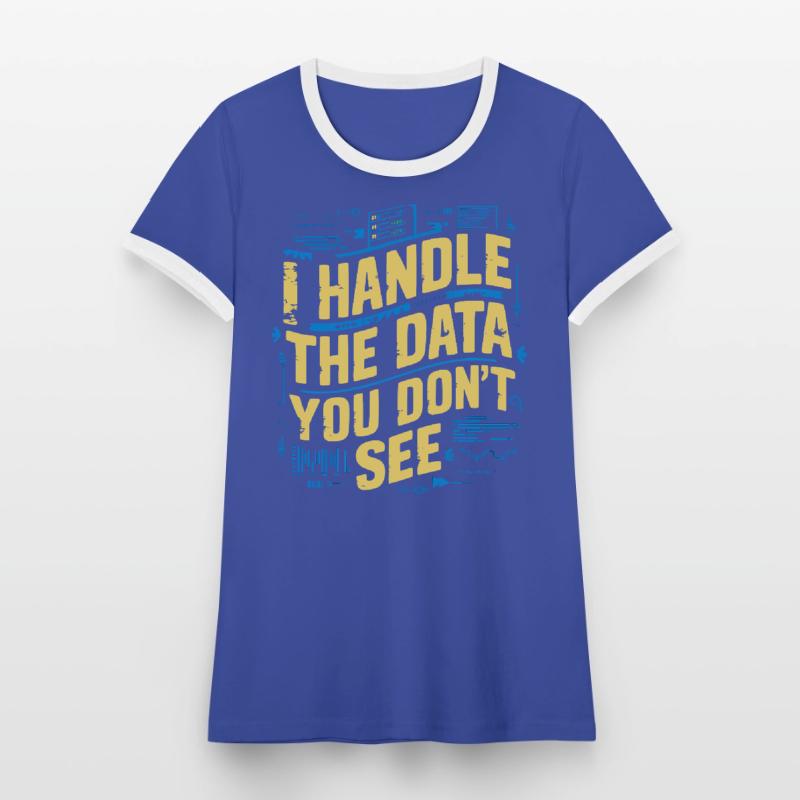 Backend-Entwickler Programmierung Softwareprogrammierer Frauen Kontrast-T-Shirt