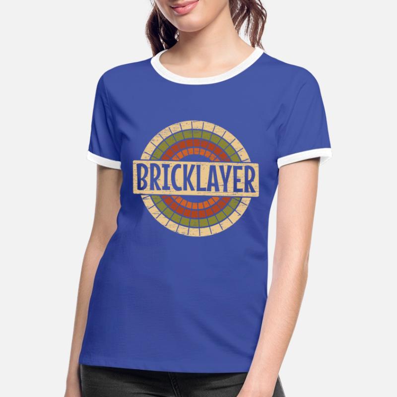 Construction work Bricklayer Profession Bricklayer Women's Ringer T-Shirt