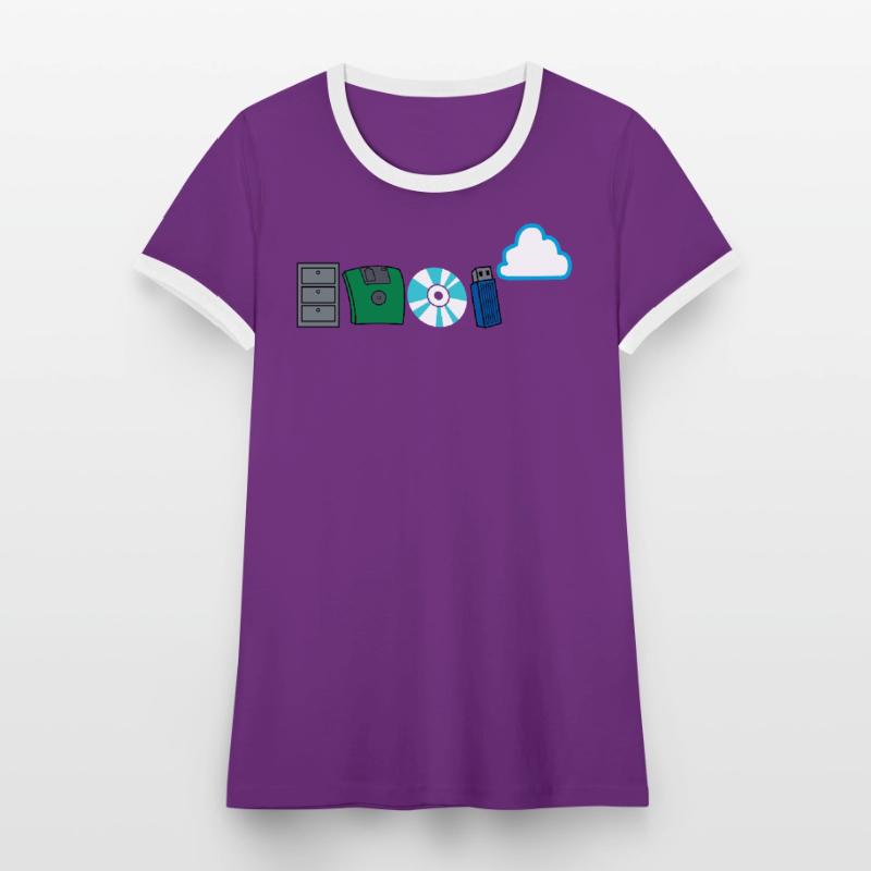 Programmierer Code Informatik Software Entwickler Frauen Kontrast-T-Shirt