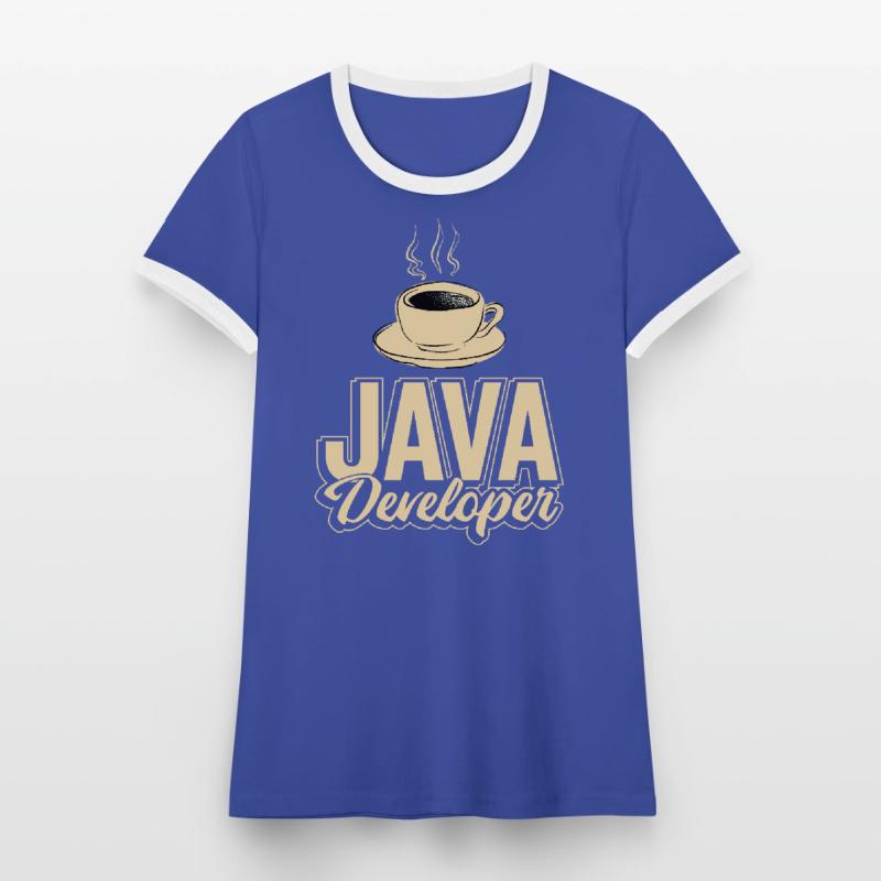 Café Java Developer Coffee T-shirt contrasté Femme