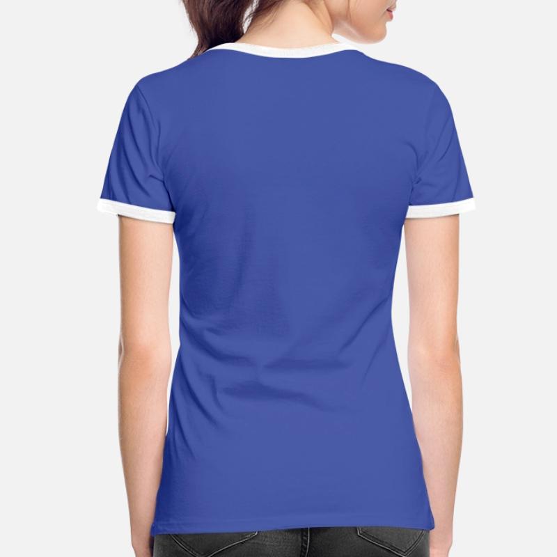 Fräulein perfekt oder fast Frauen Kontrast-T-Shirt