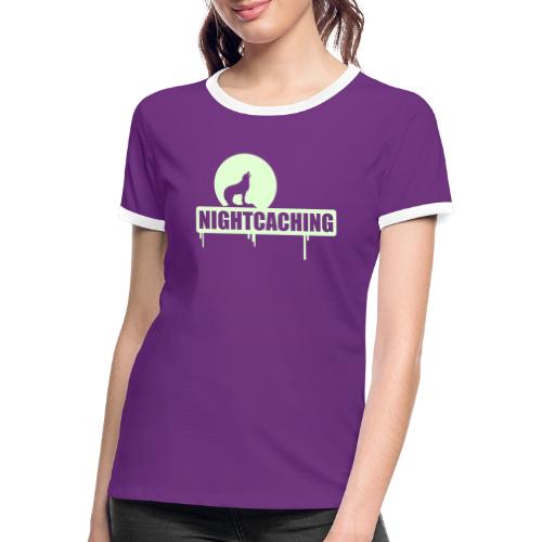 nightcaching / 1 color - Frauen Kontrast-T-Shirt